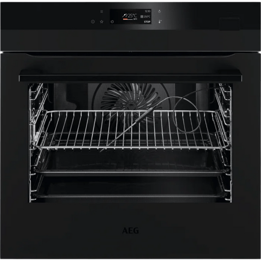 AEG BSK778380T SteamCrisp Single Oven Matt Black - Araco Interiors