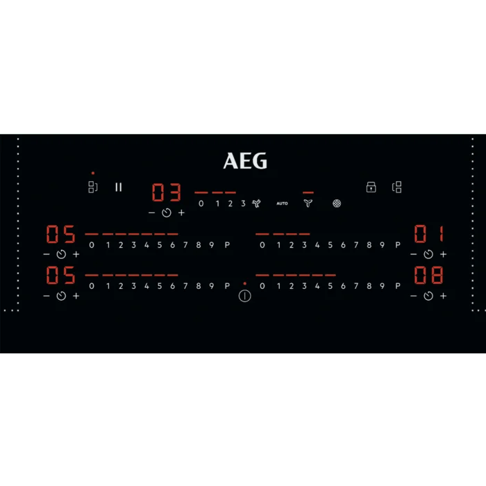 AEG CDE84751FB 80cm Venting Hob Black Glass - Araco Interiors