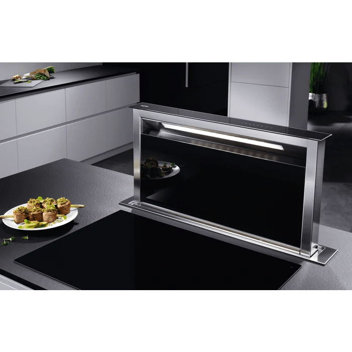 AEG DDE5980G 90cm Downdraft Hood Black Glass - Araco Interiors