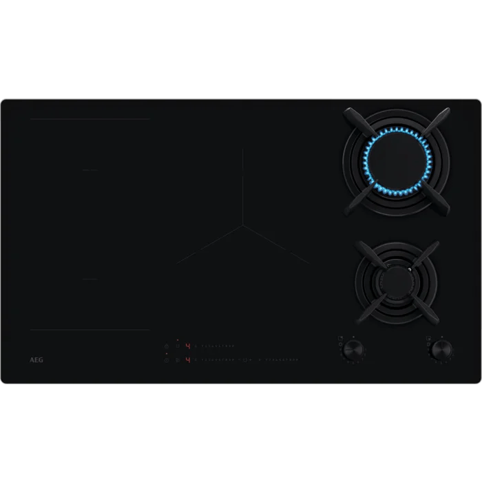 AEG HDB95623NB 90cm Induction Hob Black Glass - Araco Interiors