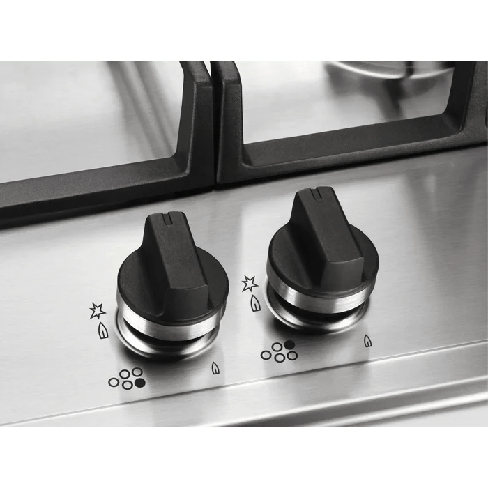 AEG HGB75420YM 75cm Gas Hob Stainless Steel - Araco Interiors