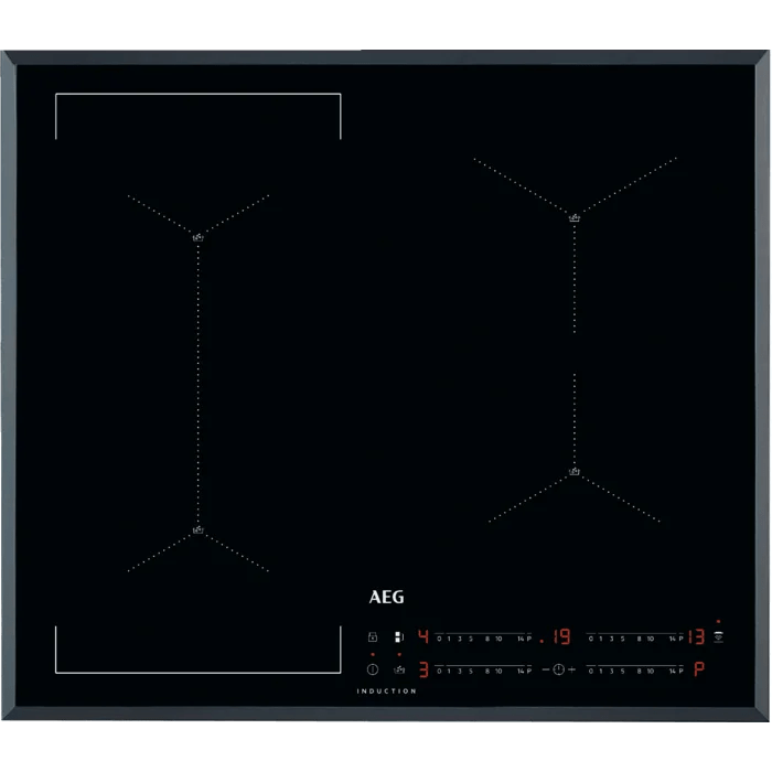 AEG IAE64421FB 60cm Induction Hob Black Glass - Araco Interiors
