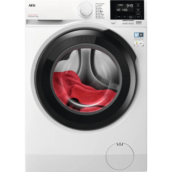 AEG LFR71844B 8kg 1400rpm Freestanding Washing Machine White - Araco Interiors