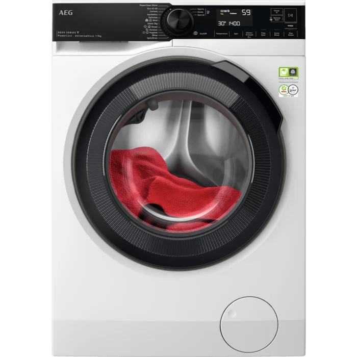 AEG LFR84946UC 9kg 1400rpm Freestanding Washing Machine White - Araco Interiors