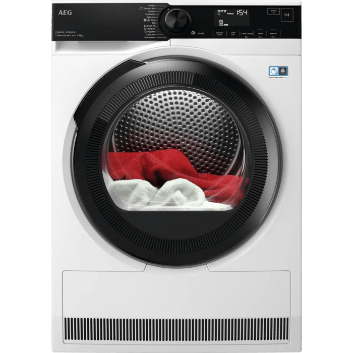 AEG TR848A4B2 8kg Freestanding Tumble Dryer White - Araco Interiors