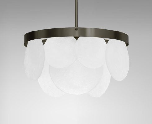 CTO Lighting Sasha - DALI-A Pendant Light bronze with fritted glass-0