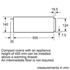 Bosch BIC510NS0B Series 6 14cm Warming Drawer Black - Araco Interiors