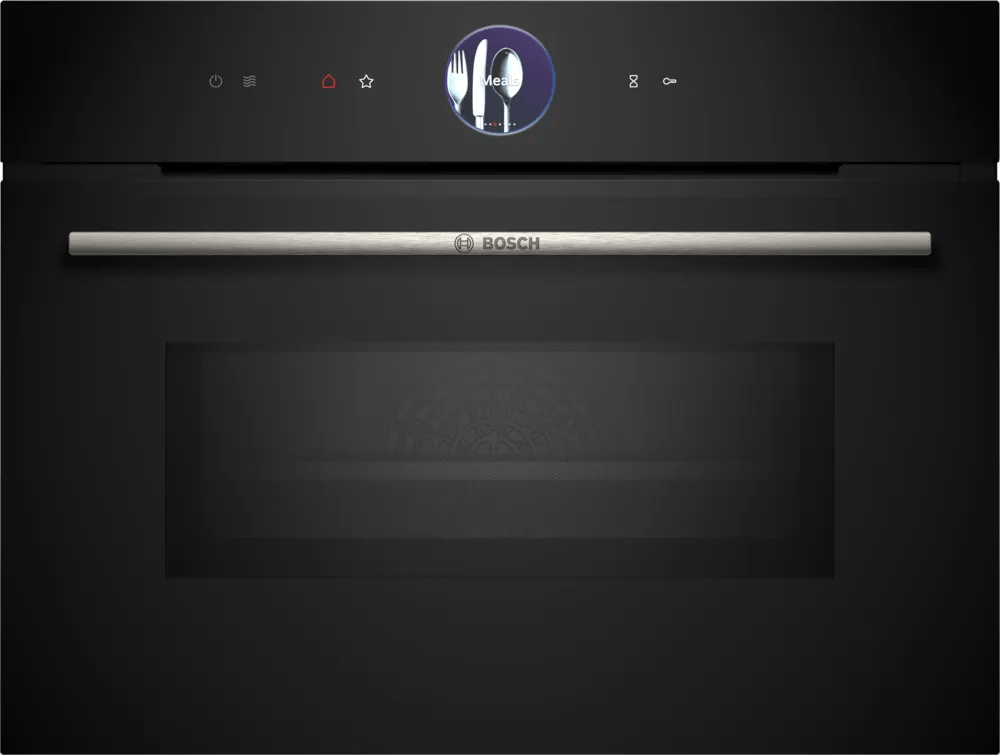 Bosch CMG7761B1B Series 8 Compact Oven with Microwave Black - Araco Interiors