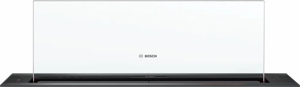 Bosch DDW88MM60B Series 8 90cm Glassdraft Hood Black Clear Glass - Araco Interiors