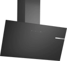 Bosch DWK85DK60B Series 2 80cm Angled Glass Hood Black glass - Araco Interiors