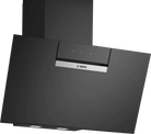Bosch DWK87FN60B Series 4 80cm Angled Glass Hood Black glass - Araco Interiors