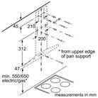 Bosch DWQ66DM50B Series 4 60cm Pyramid Hood Brushed steel - Araco Interiors