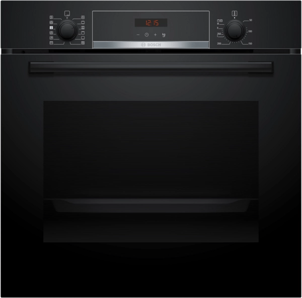 Bosch HQA574BB3B Series 4 Pyrolytic Single Oven Black - Araco Interiors