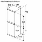 Bosch KIN85NSE0G Series 2 177x54 50/50 Fridge Freezer - Araco Interiors