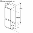 Bosch KIN96NSE0G Series 2 193.5x54 XL 60/40 Fridge Freezer - Araco Interiors