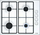 Bosch PBP6B2B60 Series 2 60cm Gas Hob White - Araco Interiors