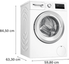 Bosch WAN28258GB Series 4 8kg 1400rpm Freestanding Washing Machine White - Araco Interiors