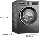 Bosch WGG244FCGB Series 6 9kg 1400rpm Freestanding Washing Machine Graphite - Araco Interiors