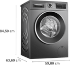 Bosch WGG244ZCGB Series 6 9kg 1400rpm Freestanding Washing Machine Graphite - Araco Interiors