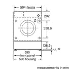 Bosch WIW28302GB Series 6 8kg 1400rpm Integrated Washing Machine - Araco Interiors