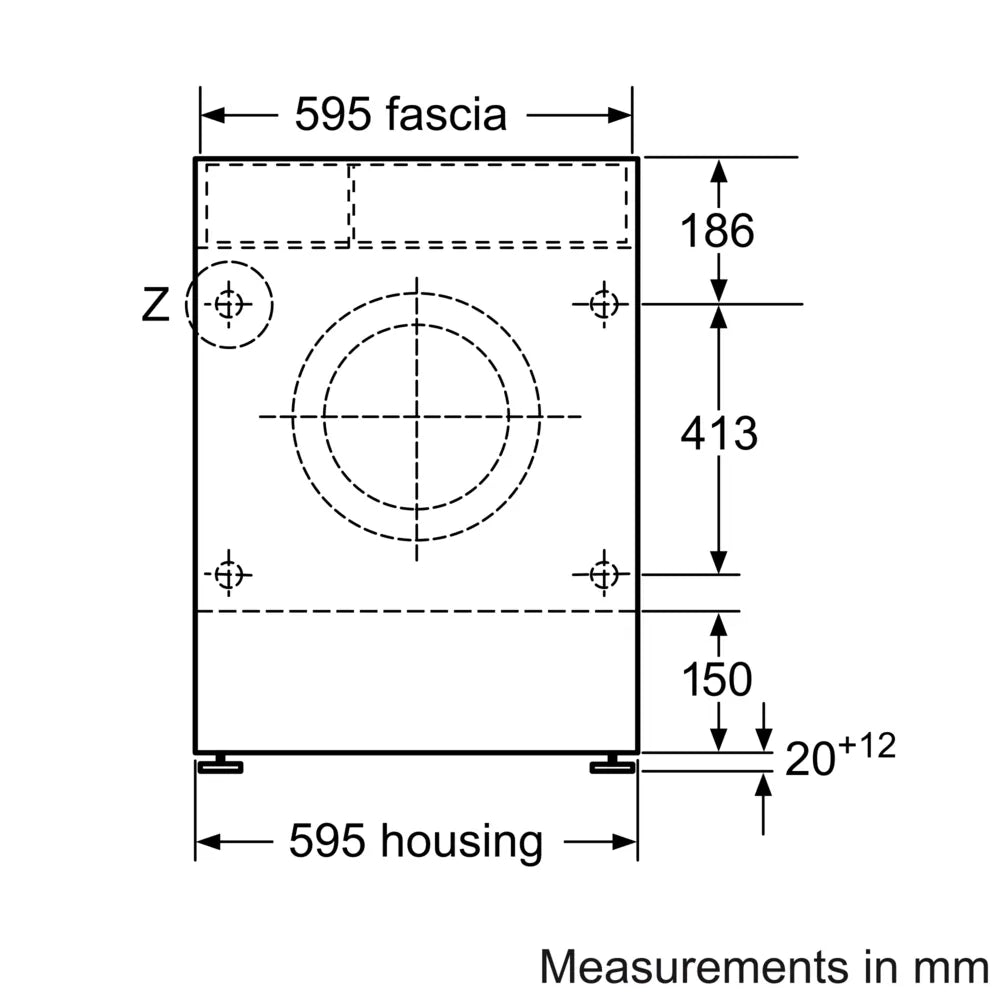 Bosch WKD28352GB Series 4 7kg/4kg Integrated Washer Dryer - Araco Interiors