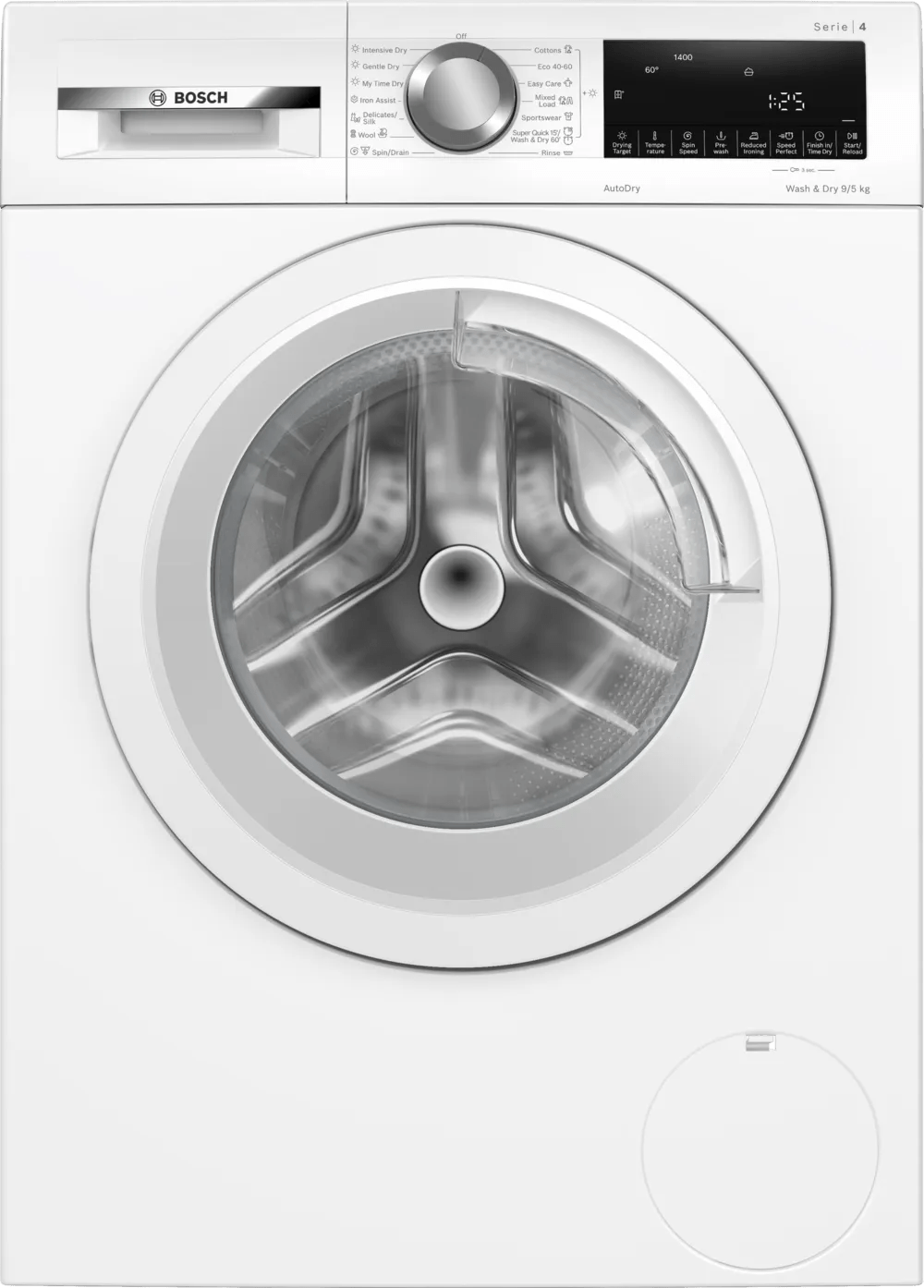 Bosch WNA144V9GB Series 4 9kg/5kg Freestanding Washer Dryer White - Araco Interiors