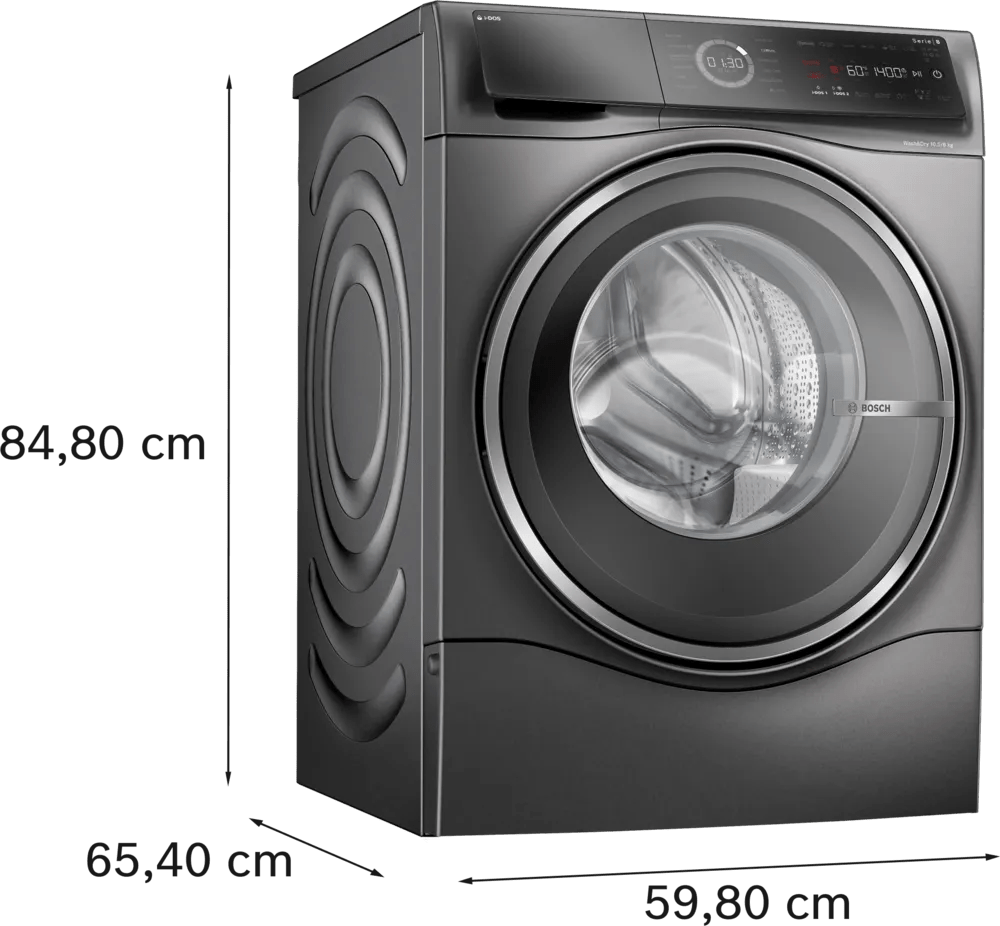 Bosch WNC254ARGB Series 8 10.5kg/6kg Freestanding Washer Dryer Graphite - Araco Interiors