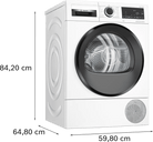 Bosch WQG24509GB Series 6 Heat Pump 9kg Freestanding Tumble Dryer White - Araco Interiors