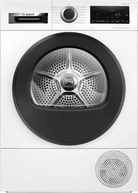 Bosch WQG245A0GB Series 6 Heat Pump 9kg Freestanding Tumble Dryer White - Araco Interiors