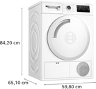 Bosch WTN83202GB Series 4 8kg Condenser Freestanding Tumble Dryer White - Araco Interiors