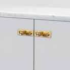Buster + Punch GFK - 05321 Furniture Knob Set - Plate - Linear Furniture Knob Brass - Araco Interiors