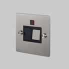 Buster + Punch GTG - 07062 Switched Fused Spur Switch + Socket Steel - Araco Interiors