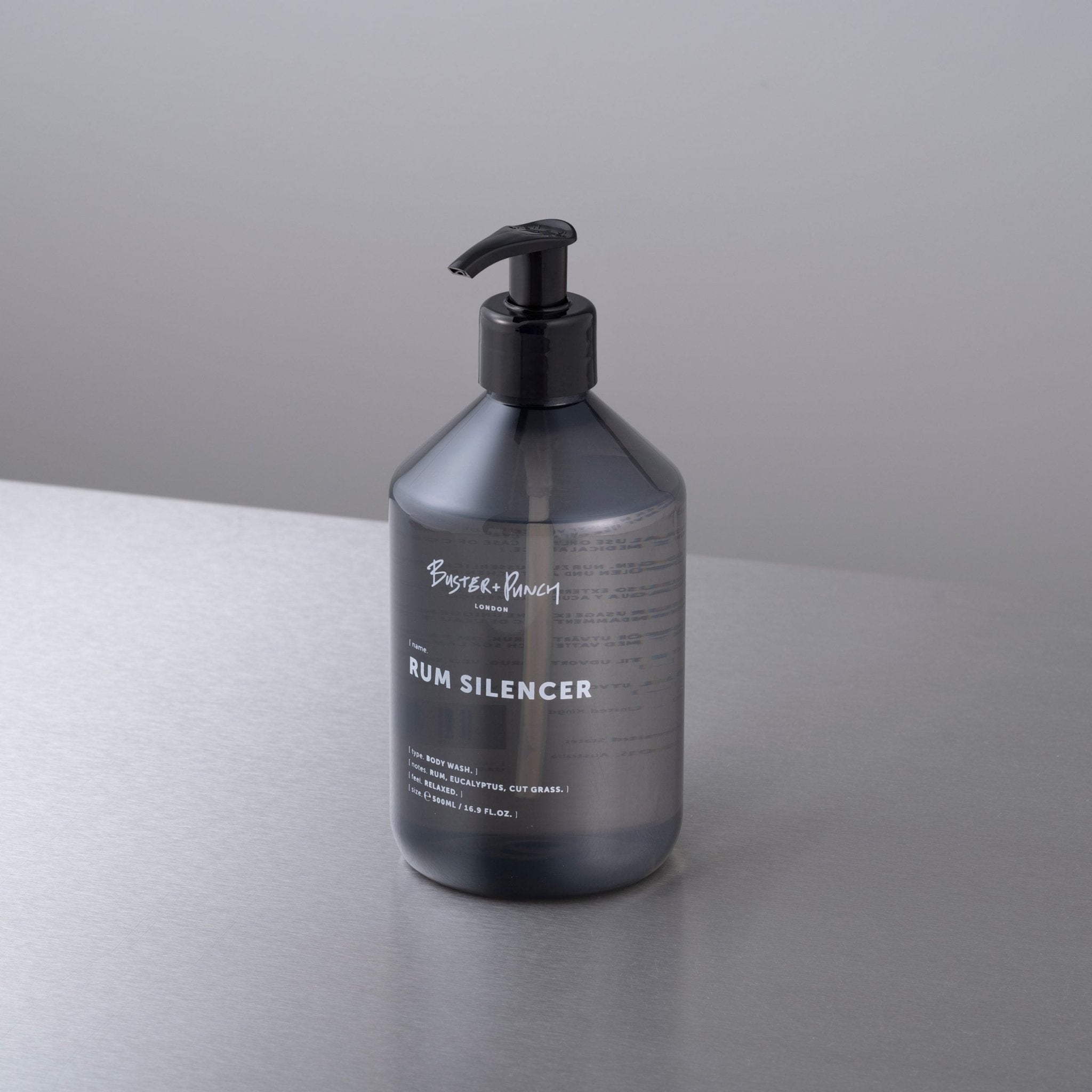 Buster + Punch UAB - 562341 Body Wash - Rum Silencer - 500ml Bodycare Black - Araco Interiors