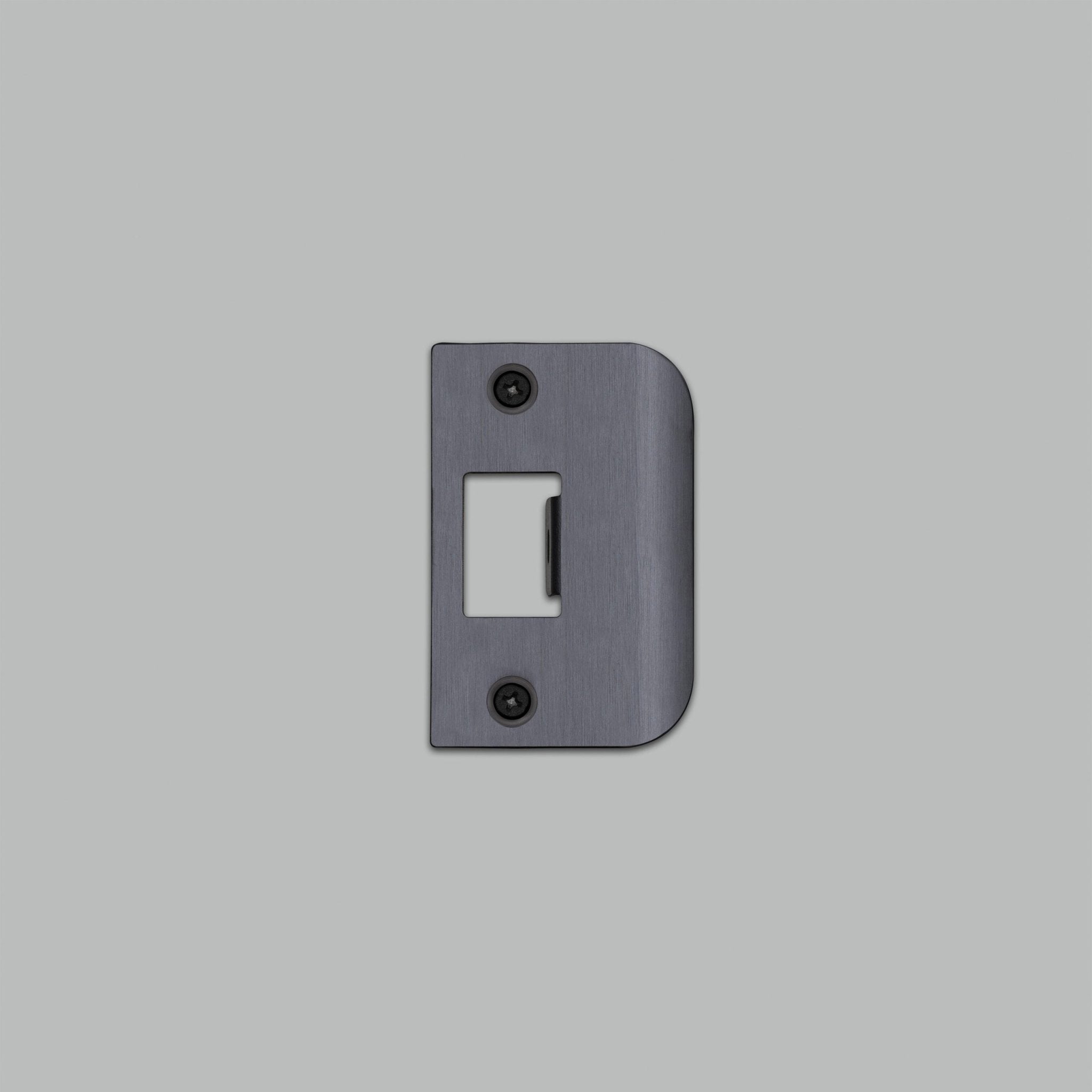 Buster + Punch UDS - 351798 Strike Plate Kit - D Shaped - Standard Door Accessorie Gun Metal - Araco Interiors