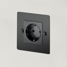 Buster + Punch UK - MG - CO - 1G - BL - A 1G Euro Socket Switch + Socket Black - Araco Interiors