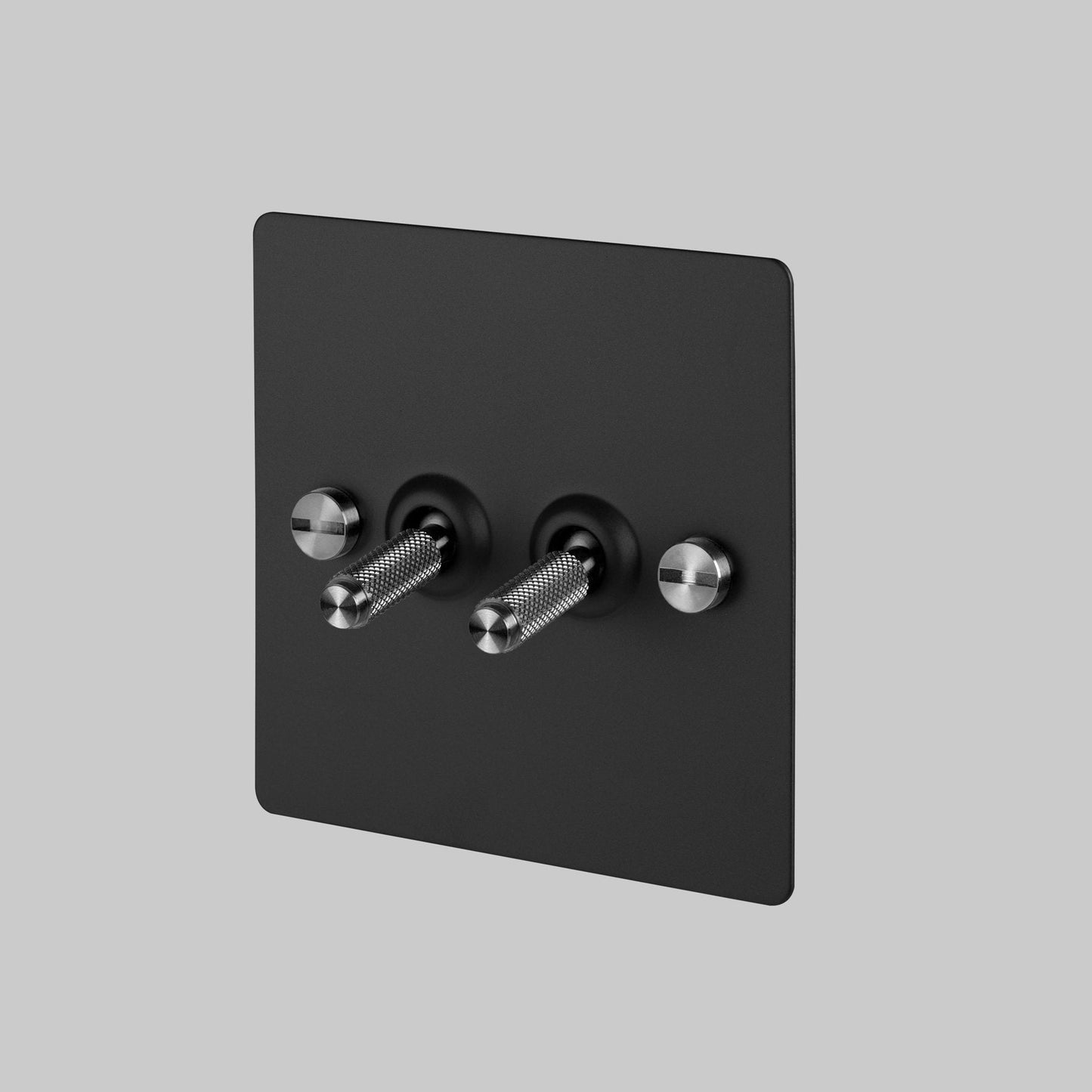 Buster + Punch UK - TO - CO - 2G - BL - ST - A 2G Toggle Switch Light Switch Black - Steel - Araco Interiors