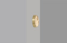 CTO Lighting Anvers Flush - Small - IP44 Wall Light satin brass with honed alabaster - Araco Interiors