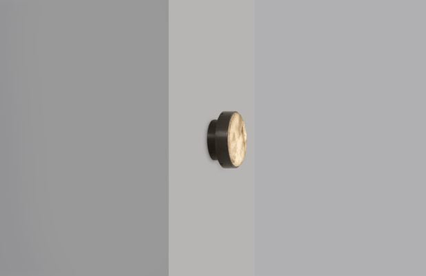 CTO Lighting Anvers Rose - Small - DALI - A Wall Light bronze with honed alabaster - Araco Interiors
