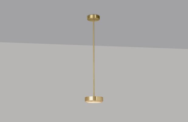 CTO Lighting Anvers Small - DALI - A Pendant Light satin brass with honed alabaster - Araco Interiors