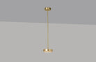 CTO Lighting Anvers Small Pendant Light satin brass with honed alabaster - Araco Interiors