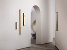 CTO Lighting Artes 1200 - DALI - A Wall Light antique bronze with antique bronze details and honed alabaster - Araco Interiors
