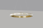 CTO Lighting Avalon Large - Ceiling Mounting Plate Chandelier satin brass with honed alabaster - Araco Interiors