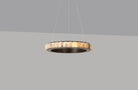 CTO Lighting Avalon Medium - Ceiling Rose Chandelier bronze finish with honed alabaster - Araco Interiors