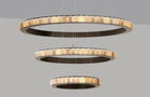 CTO Lighting Avalon Triple - Ceiling Rose Chandelier bronze finish with honed alabaster - Araco Interiors