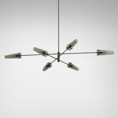 CTO Lighting Axis Large - DALI - A Pendant Light bronze with smoked glass - Araco Interiors