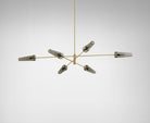 CTO Lighting Axis Large - DALI - B Pendant Light satin brass with smoked glass - Araco Interiors
