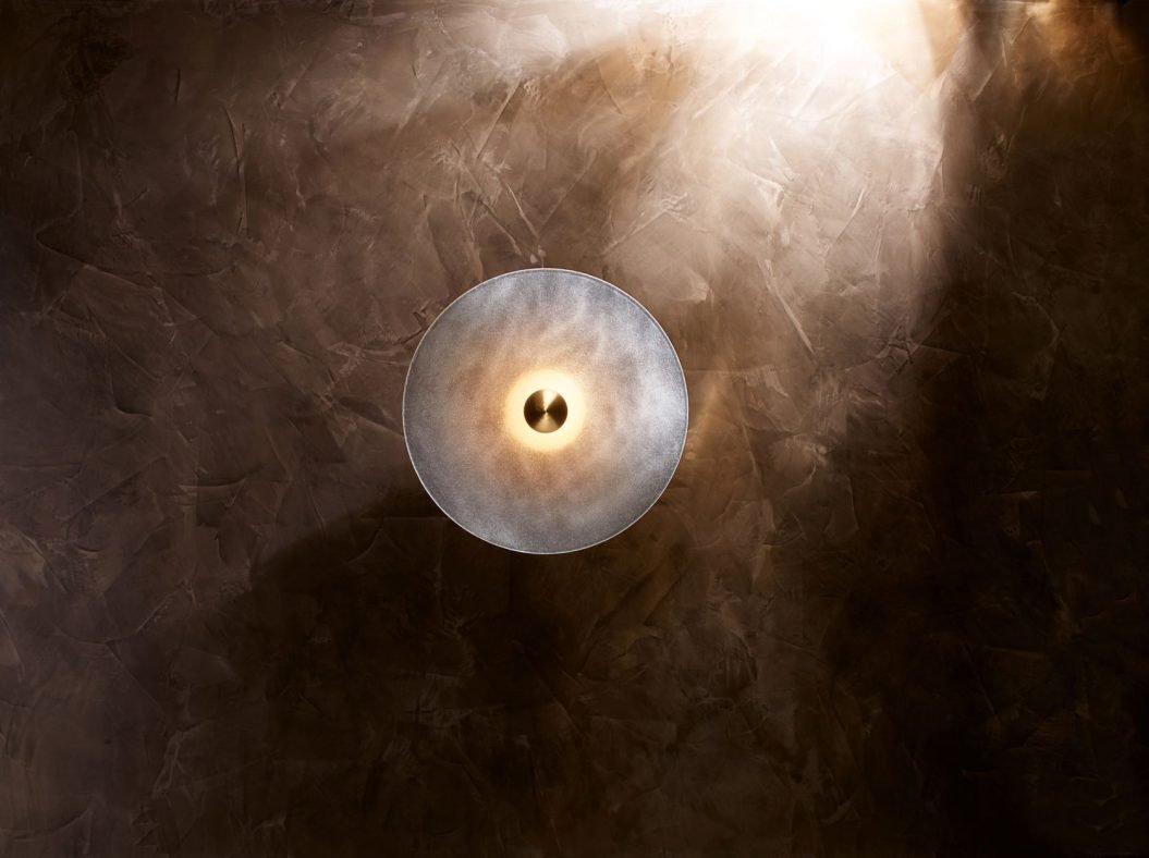 CTO Lighting Cielo Small Wall Light bronze with fritted glass - Araco Interiors