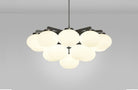 CTO Lighting Cloudesley Large - DALI - A Chandelier bronze with matt opal glass - Araco Interiors