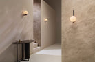 CTO Lighting Gaia - Plate Wall Light bronze with matt opal glass - Araco Interiors