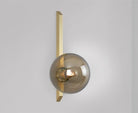 CTO Lighting Gaia - Tall - Plate - DALI - A Wall Light satin brass with smoked glass - Araco Interiors